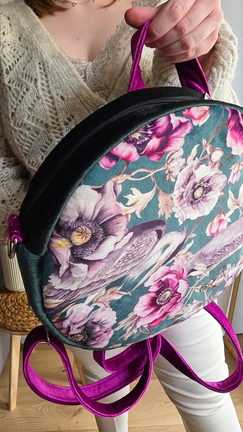 Plecak Okrągły Kolorowy Czapla