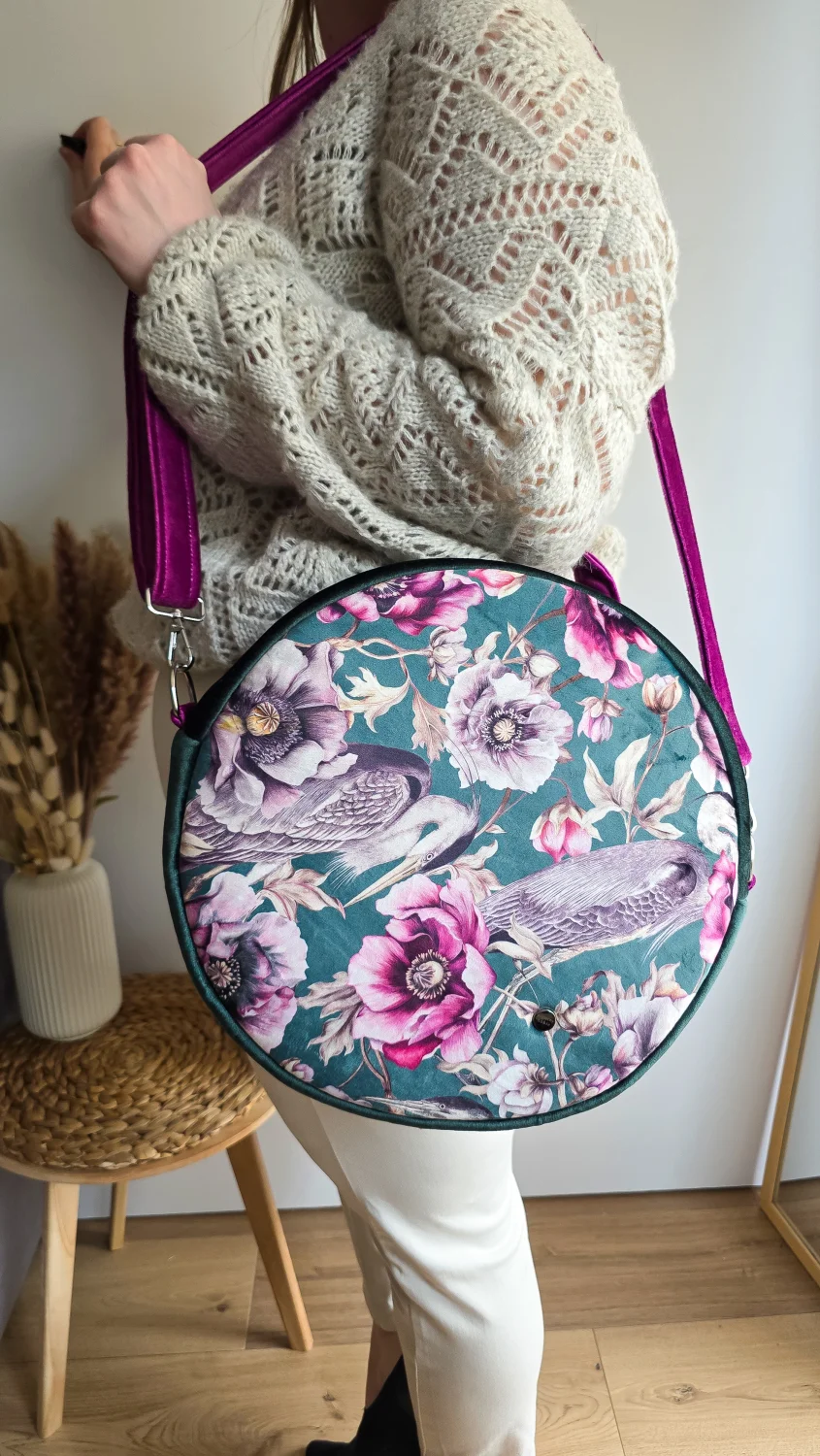 Plecak Okrągły Kolorowy Czapla