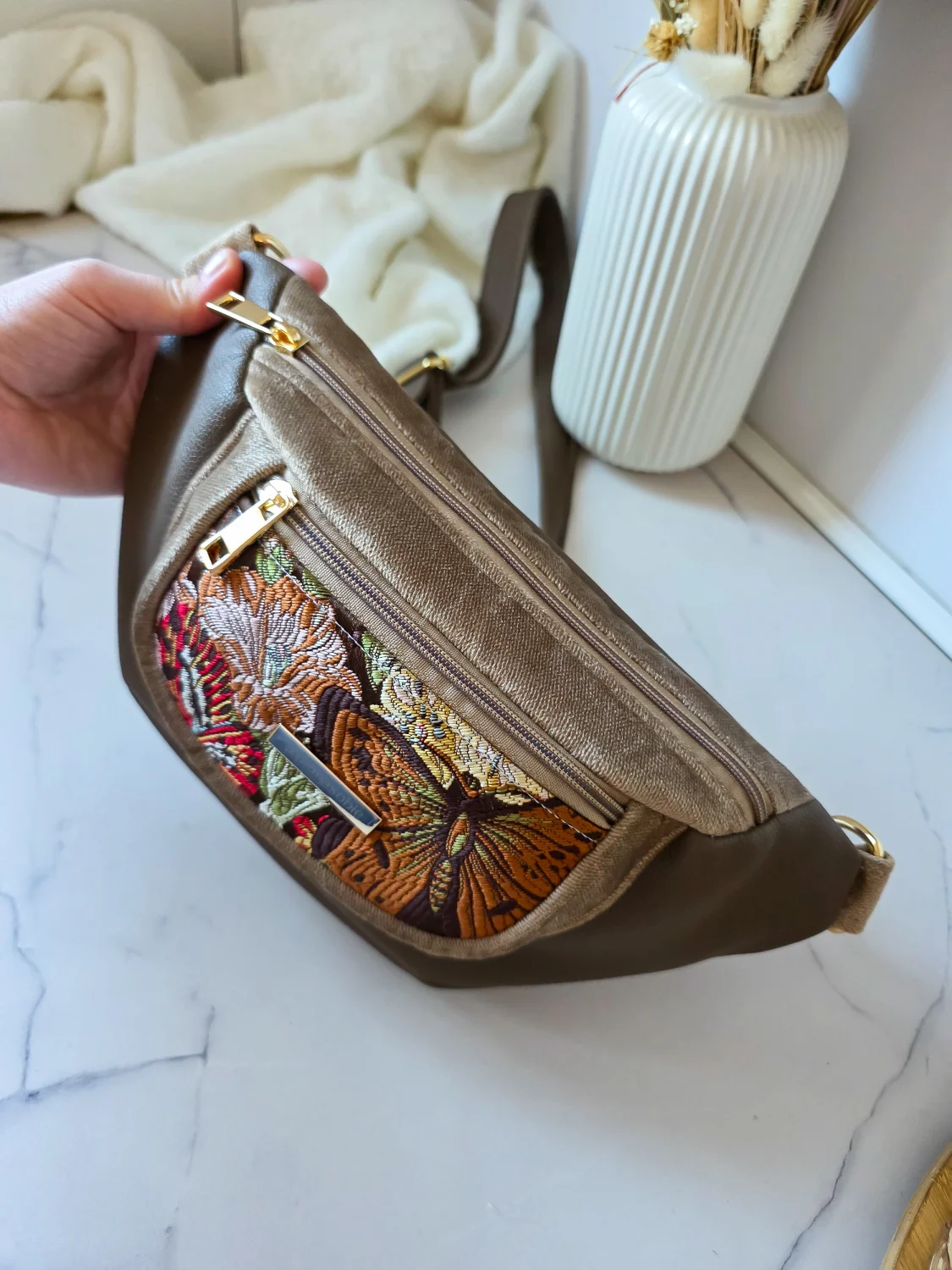 Nerka Pola Żakardowy Motylek